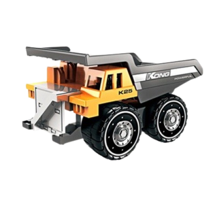 Camion basculanta de jucarie, aliaj, inertie, multicolor, colectie urbana, 1:64