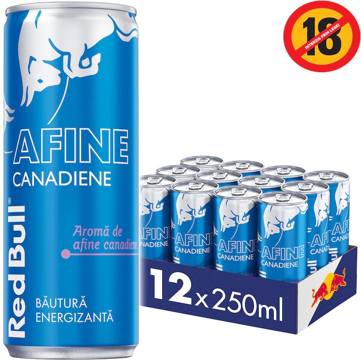 Bautura Energizanta Red Bull Energy Drink, aroma de afine