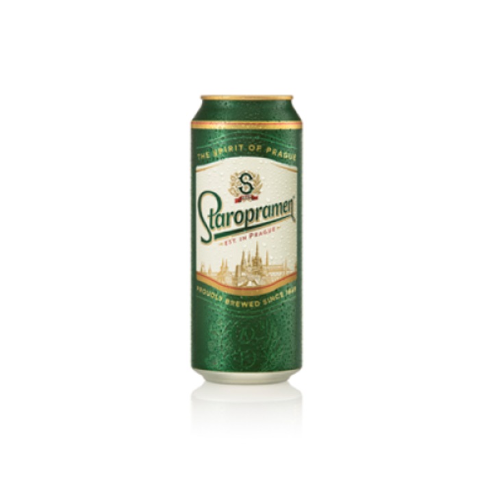 Bere blonda la doza, Staropramen, 24 x 0.5 L