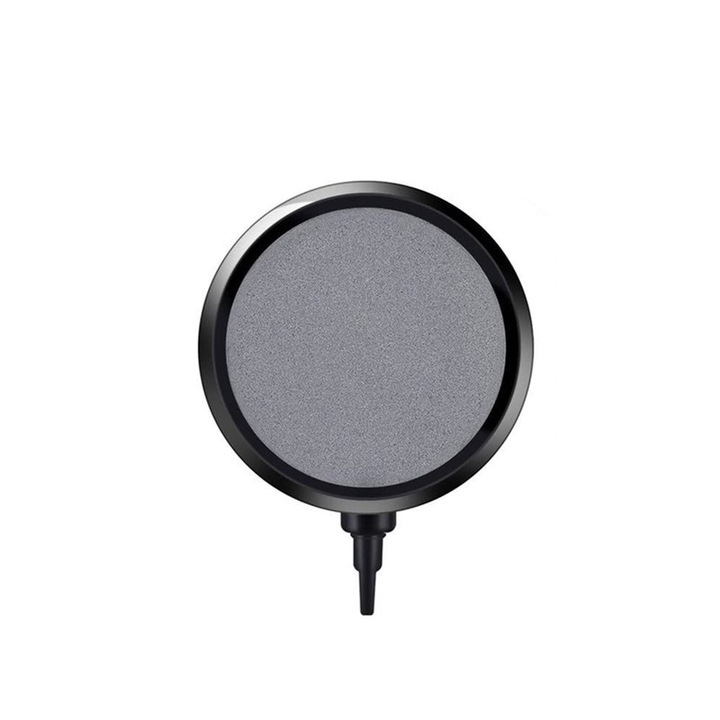 Piatra de aer disc, 10.7x13.9x2cm, gri/negru
