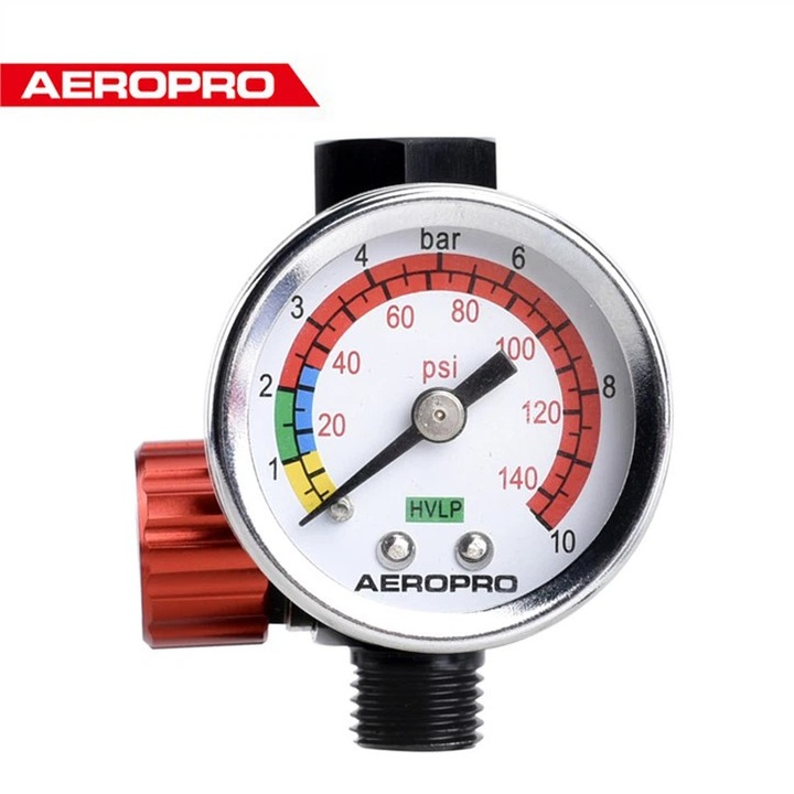 Mini Regulator Manometru, Spray Vopsire, Aeropro A613, 1/4 Inch