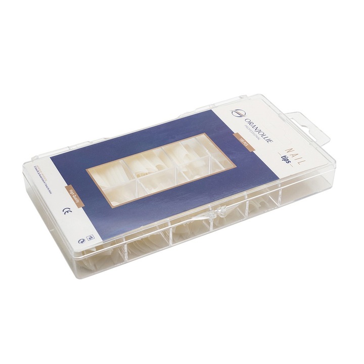 Set 100 Tips-uri pentru Unghii, Tip curba curba C natural