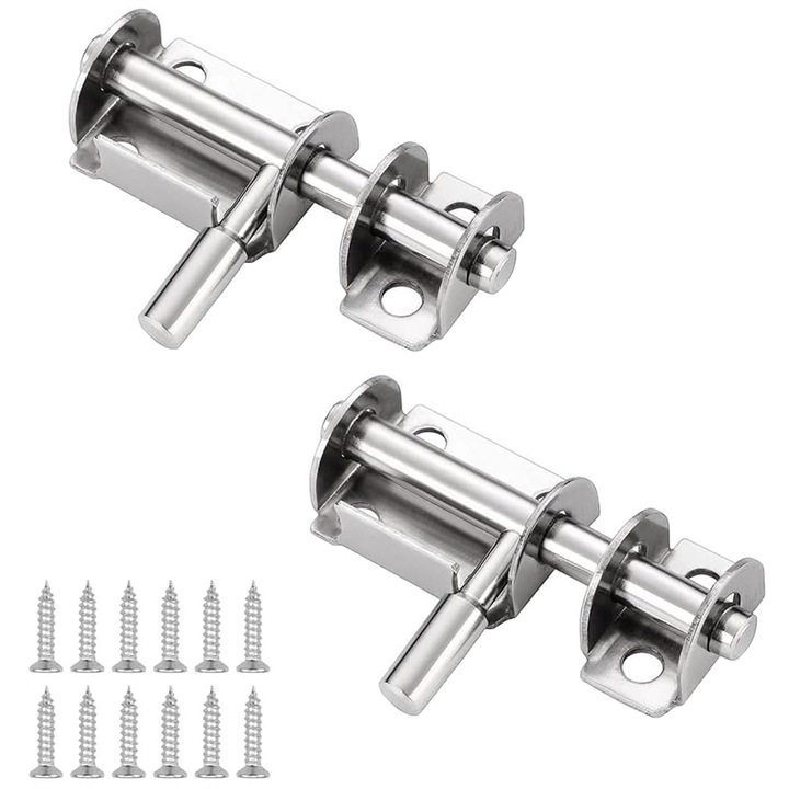 Broasca ingropata Lhdfyqt, 2 buc, metal, deschidere dreapta, argintie