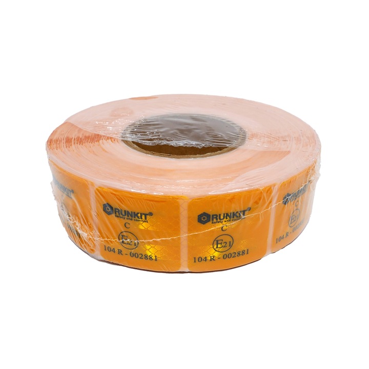 Banda reflectorizanta prelata galbena 5*5 cm 50 m omologata ECE RUNKIT