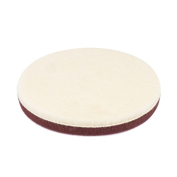 Polírozó korong fi125mm, gyapjúból, tépőzárral, Hard 03706 Amio
