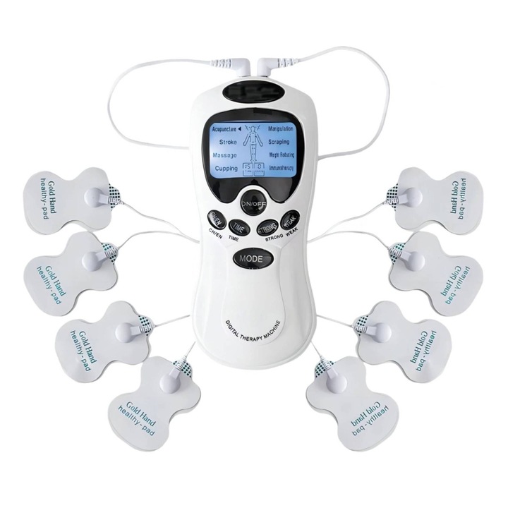 Цервикален масажор, SANFACE, 8 импулса, бял