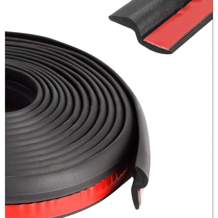 Autós hangszigetelő szalag, JENUOS®, 3M tömítő tömítés ragasztóval, hossza 4 méter, Z típus, Univerzális, prémium gumi