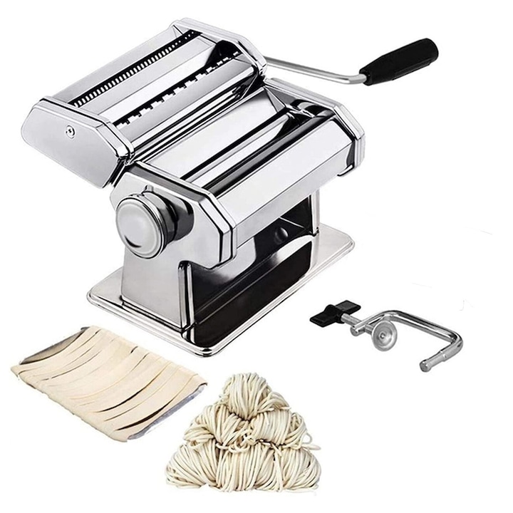 Masina manuala pentru paste Golxmse, tip detasabil, 25x19x17cm, argintiu