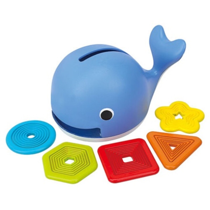 Jucarie Educativa Sorter, Dezvoltare Motrica si Cognitiva, Albastru, 10x7.5x14cm