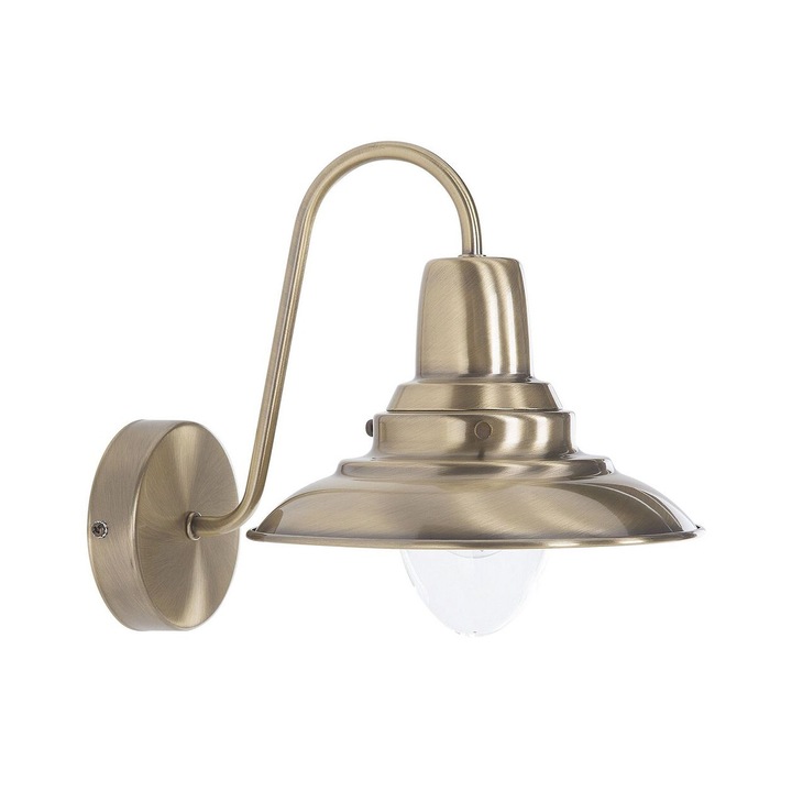 Bronzszínű Fém Falilámpa Luza