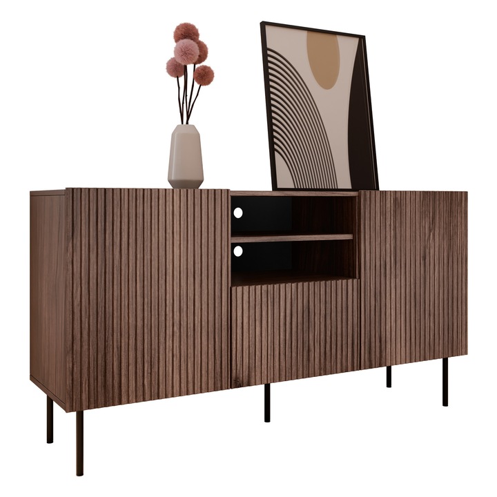 Comoda living Ostani 150 2D1S, MIRJAN24, nuc warmia, 42x151x81 cm