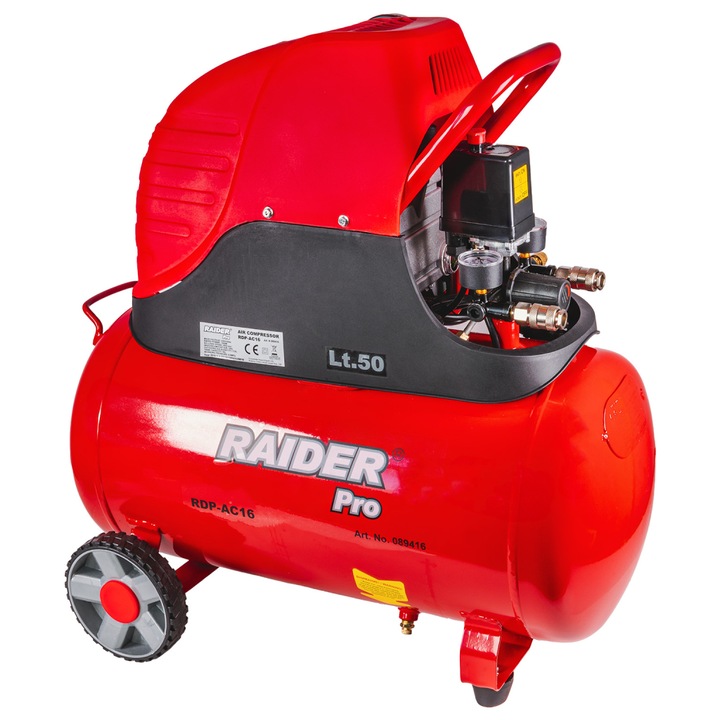 Компресор Raider RDP-AC16, 50L, 1.5kW