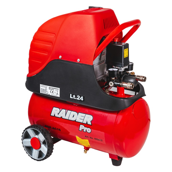 Компресор Raider RDP-AC15, 24L, 1.5kW