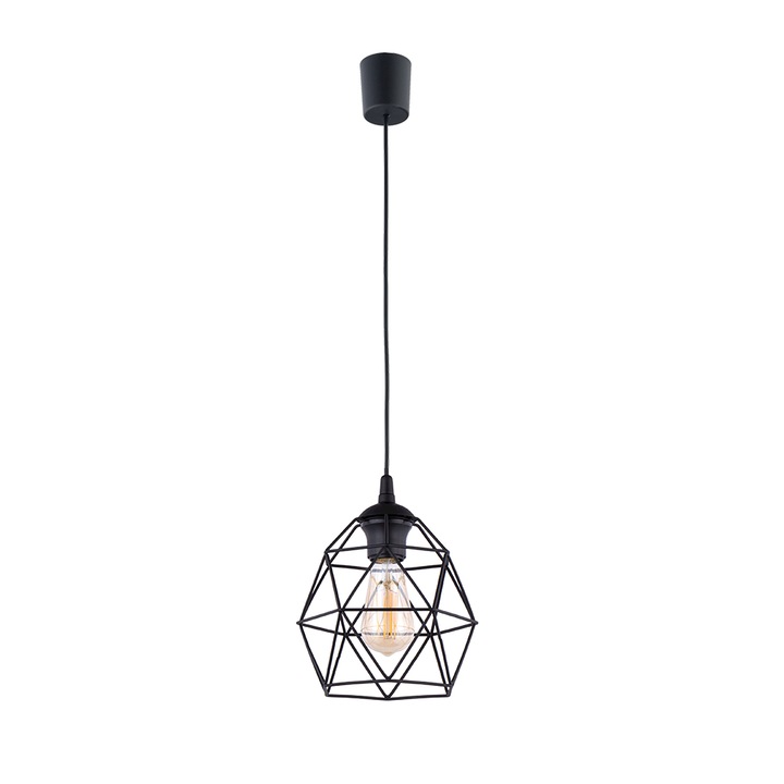 Висящ полилей TK-Lighting GALAXY BLACK, пластмаса и метал, черен, 20x20x100см
