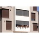 Rulou Exterior, Coloray, Dungi verticale alb-negru, Multicolor, 100x290 cm, de protectie, decorativ,010680480130100012232