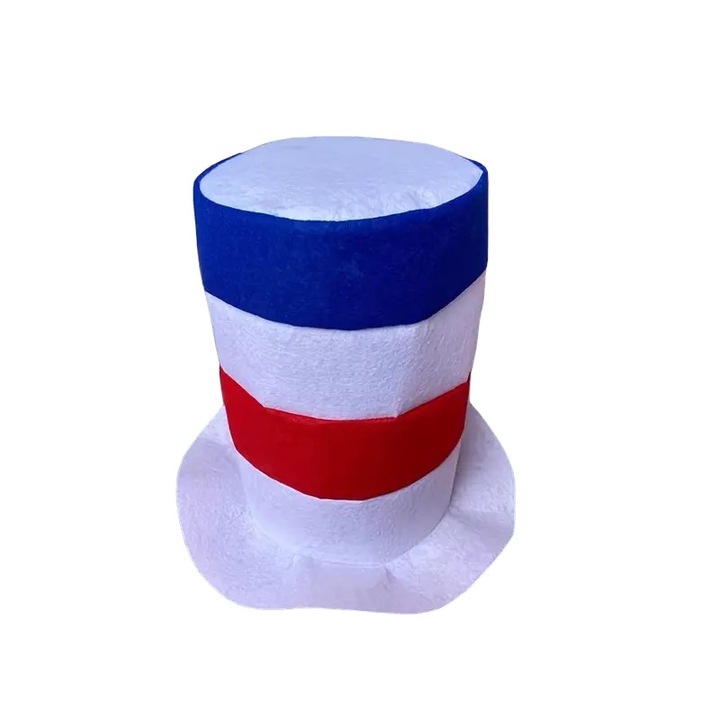 Palarie carnaval, in dungi, multicolora, 27 cm inaltime