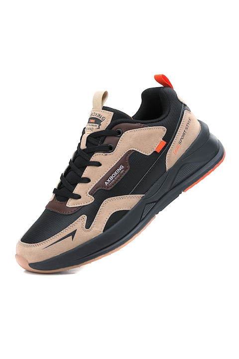 Pantofi Sport Barbati,AX BOXING,Piele ecologica Premium,Talpa,Usoara din Spuma,Sneakers Barbati Confortabili,Rezistenti,2757, Maro