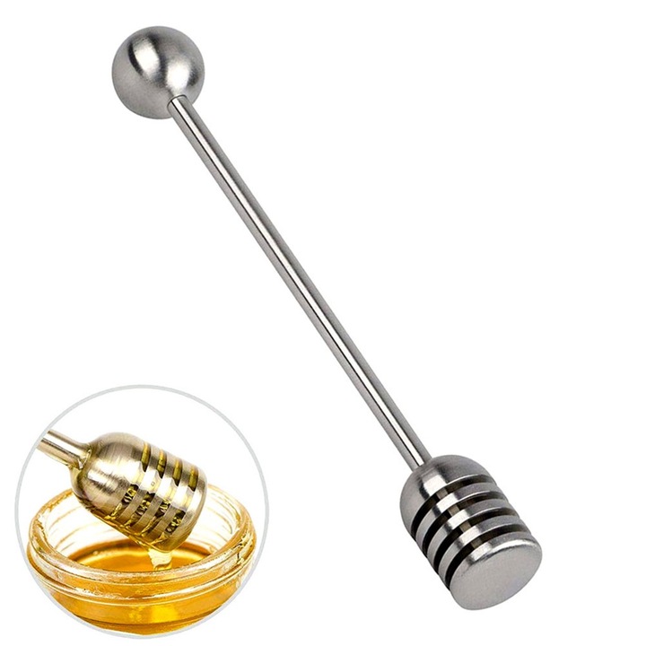 Lingura pentru miere din otel inoxidabil 304, usor de curatat, design ergonomic
