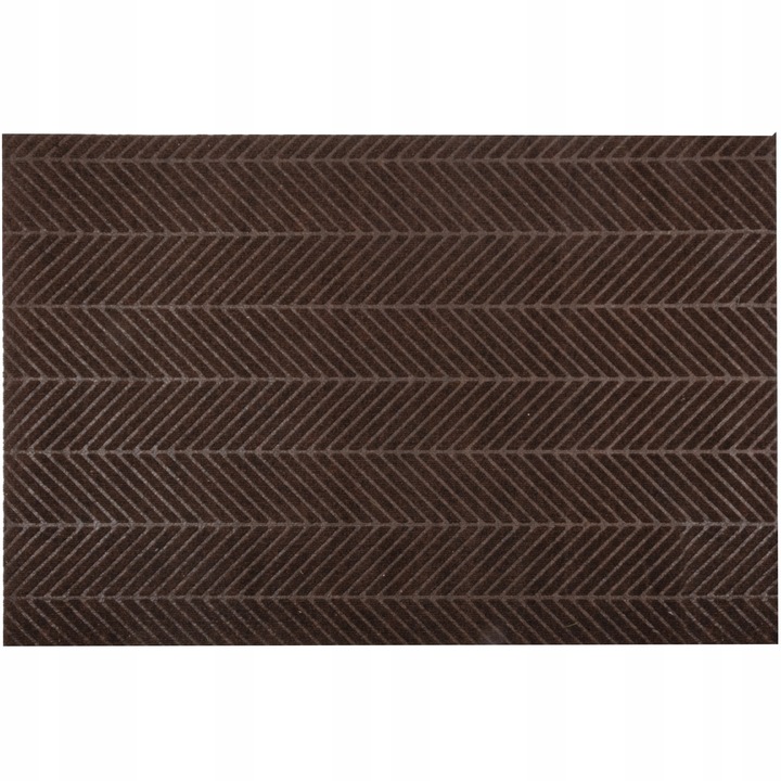 Covor Textil, e-floor, 80 x 120 cm, Maro, 100% Poliester, Inaltime 7 mm, Fund Antiderapant, Forma Dreptunghiulara