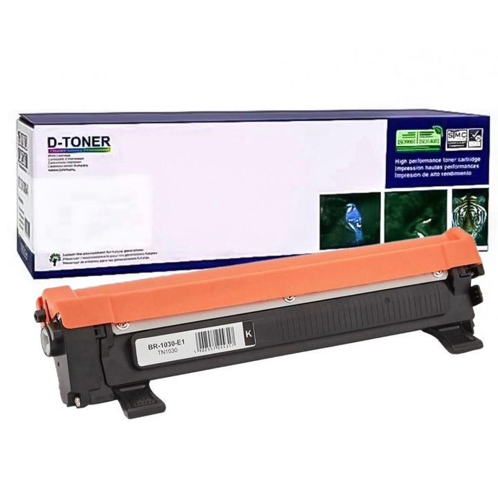 TN-1030/TN-1050 festékkazetta, fekete, 1000 oldal, ISO tanúsítvány