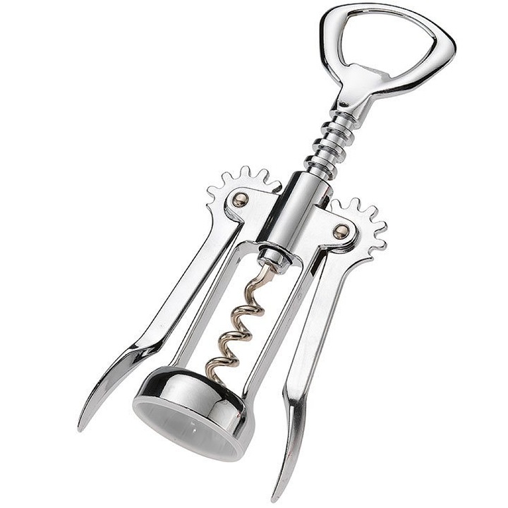 Tirbuson Inox pentru Sticle Imbuteliate de Vin si Alte Bauturi 16, 5 cm