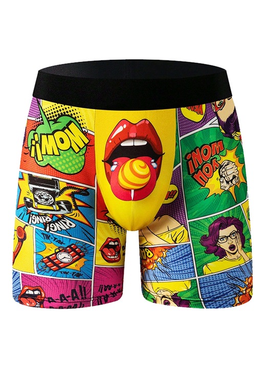 Lenjerie intima barbati, OEMG, model buze, multicolor, XXL