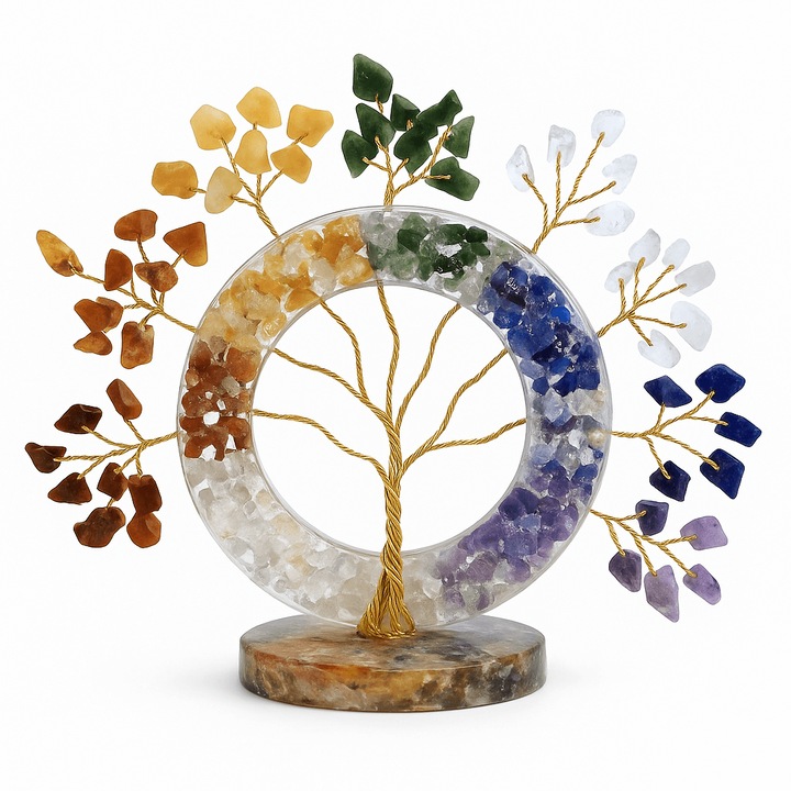 Copacel Orgonic Cu 7 Tipuri De Pietre Naturale - Armonie Si Energie