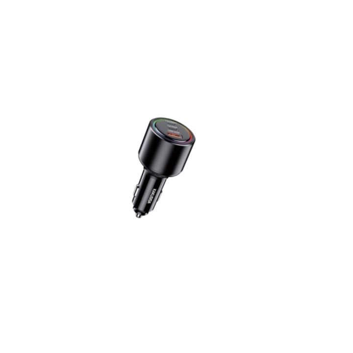 Autós töltő 2x USB-C / 1Xusb 175W Kakusiga KSC-1171 fekete