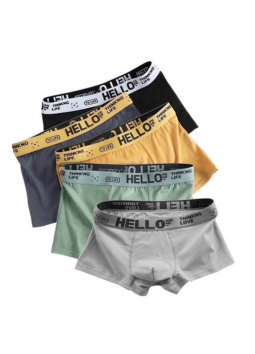 Set 5 perechi chiloti barbati OEMG, bumbac, multicolor, XL