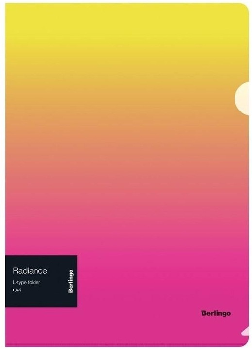 Dosar A4 Berlingo Radiance, Polipropilen 200 microni, Galben-Roz, 311x229 mm