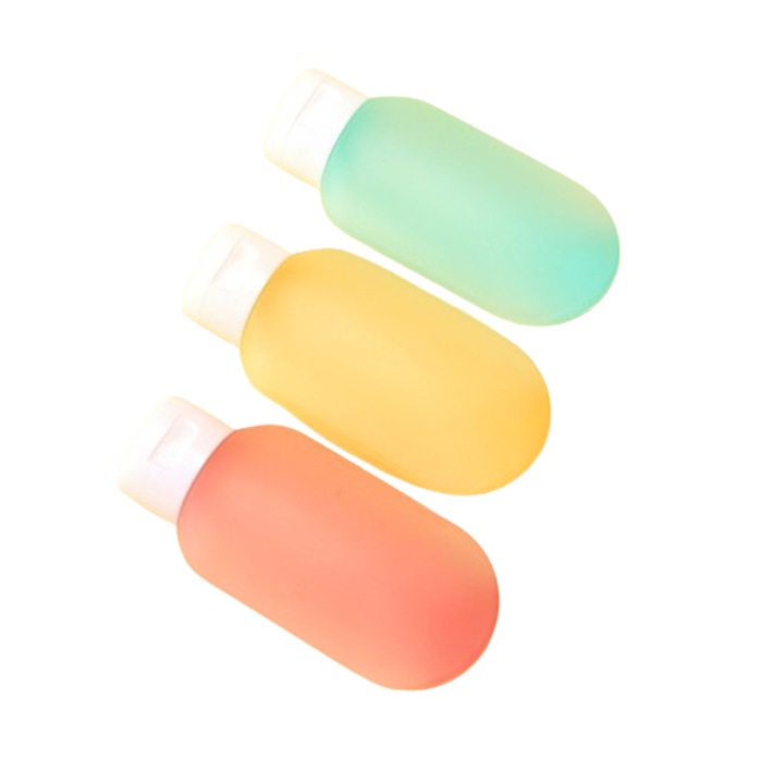 Set sticle de voiaj, 60ml, multicolor