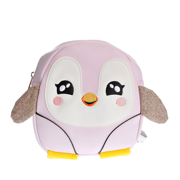 Rucsac roz cu pinguin, Meli Melo Paris