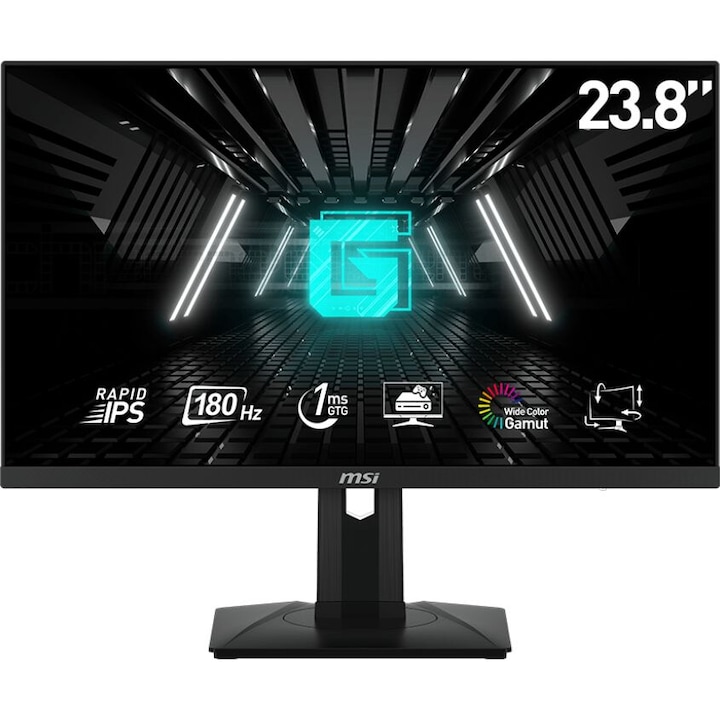 Монитор 23.8'' MSI G244PF E2, IPS, 1920 x 1080, 1 x Audio Out, 1 x DisplayPort 1.2a, 2 x HDMI 2.0b