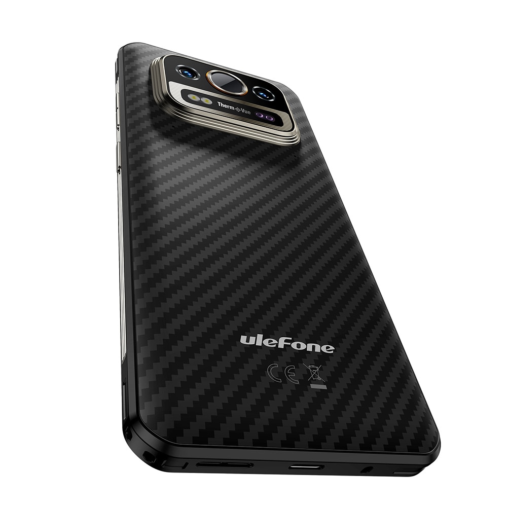 Telefon mobil Ulefone Power Armor 25T Pro Negru, 5G, 50MP+64MP Dual Camera, Senzor imagine termica, IPS 6.78", 12GB RAM (6GB + 6GB extensibili), 256 GB ROM, Android 14, Dimensity 6300, Dual SIM