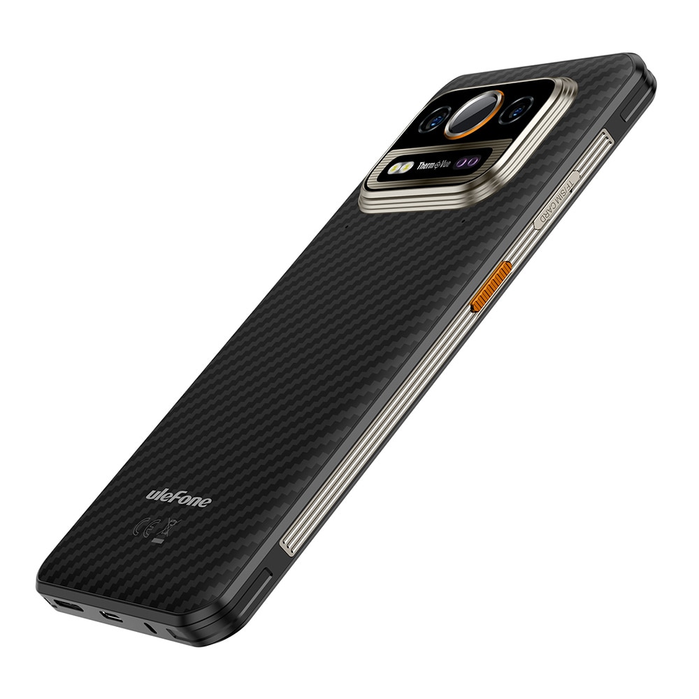 Telefon mobil Ulefone Power Armor 25T Pro Negru, 5G, 50MP+64MP Dual Camera, Senzor imagine termica, IPS 6.78", 12GB RAM (6GB + 6GB extensibili), 256 GB ROM, Android 14, Dimensity 6300, Dual SIM