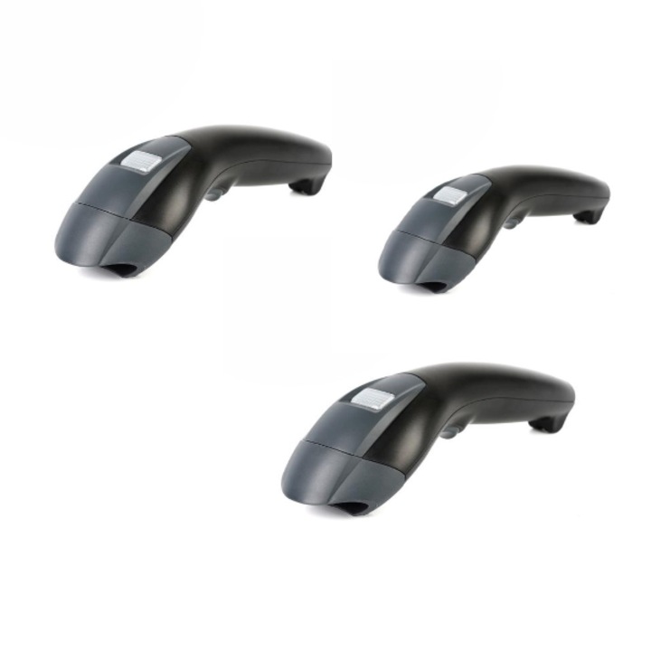 Set Cititoare laser coduri de bare, Syble, XB-S80, Negru, 3 bucati