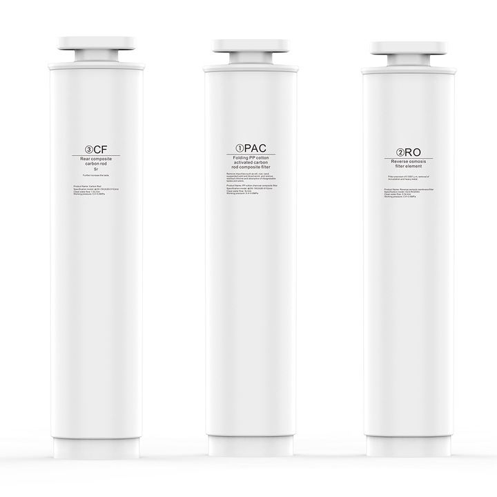 Комплект филтри за диспенсър Elixir Pro, PAC филтър, 200G Обратна осмоза, Филтър за минерализация