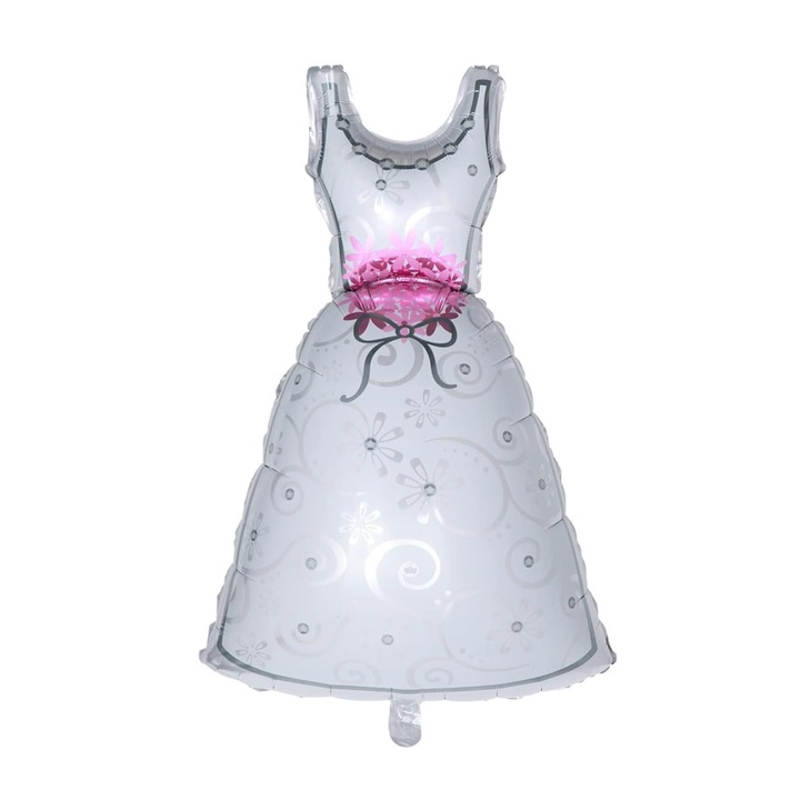 Balon decorativ Mmgoqqt, folie, nunta, 80x45cm, femeie