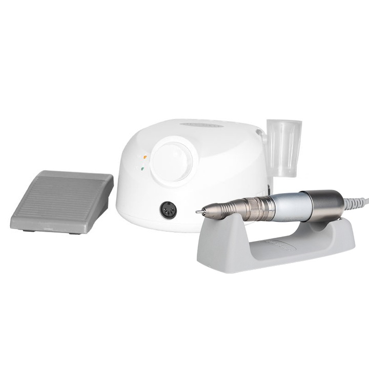 Freza manichiura-pedichiura, Activeshop ESCORT II PRO, alb, 0-30.000rpm, 45W, 134x154x82mm