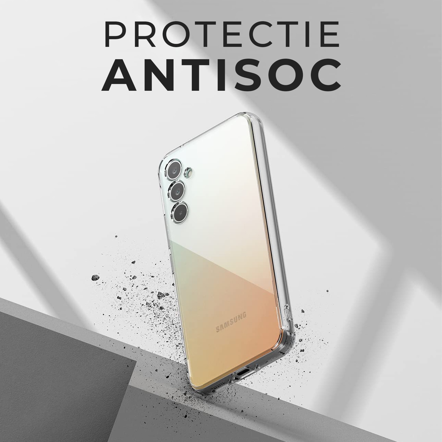 Husa Joyshell pentru Samsung A15 5G, Protectie Camera, din silicon, Transparenta