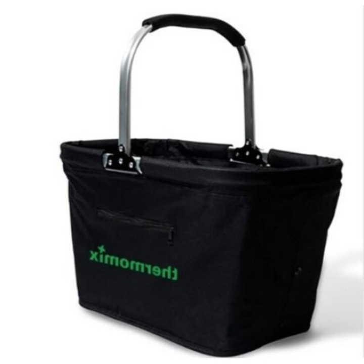 Thermomix összecsukható bevásárlókosár, nagy kapacitású, ergonomikus fogantyú, kompatibilis TM6 TM5 TM31