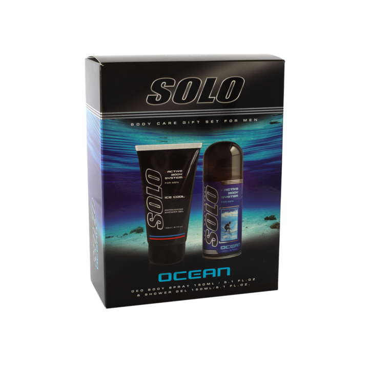 Men Solo Ocean box, dezodor 150ml és tusfürdő 150ml