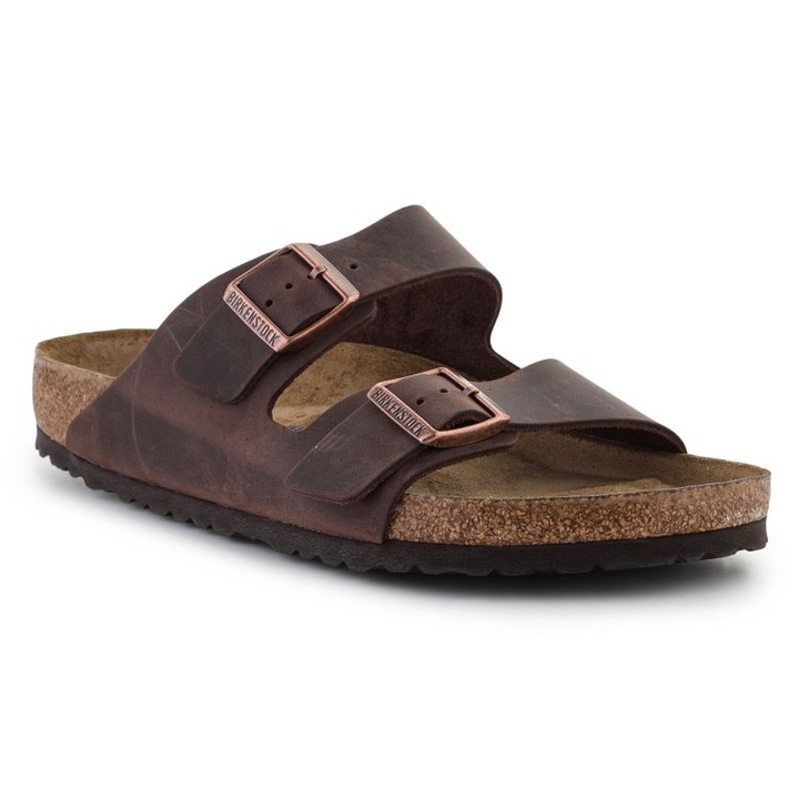 Férfi flip-flop papucs, Birkenstock, BM167396, Barna