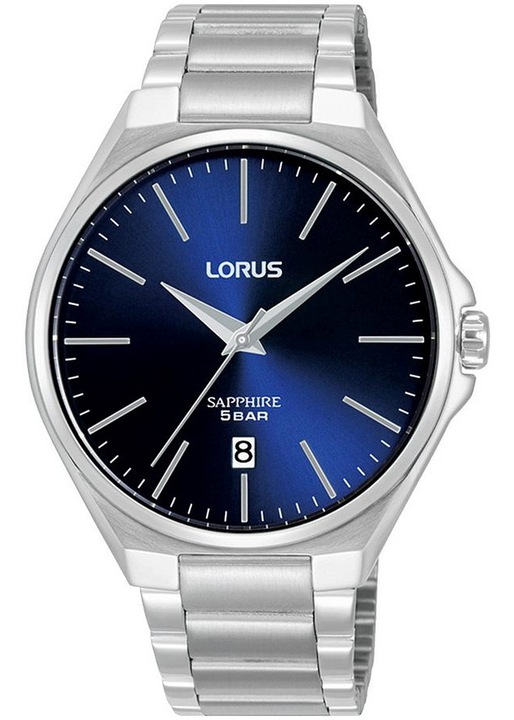 Ceas barbati, Lorus Quartz, Argintiu, Otel