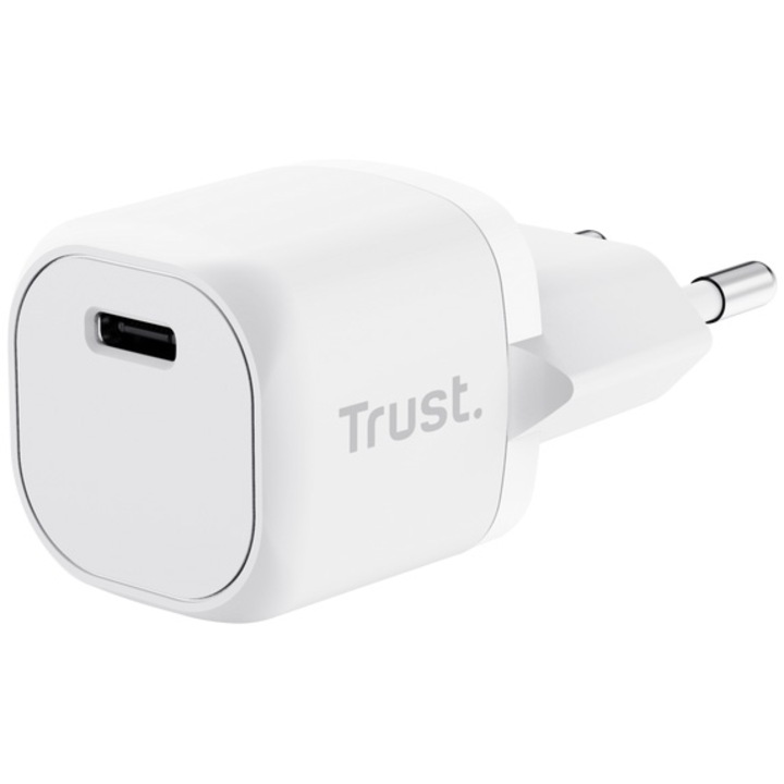 Incarcator retea Trust MAXO, PD 20W, 1XUSB-C, Alb