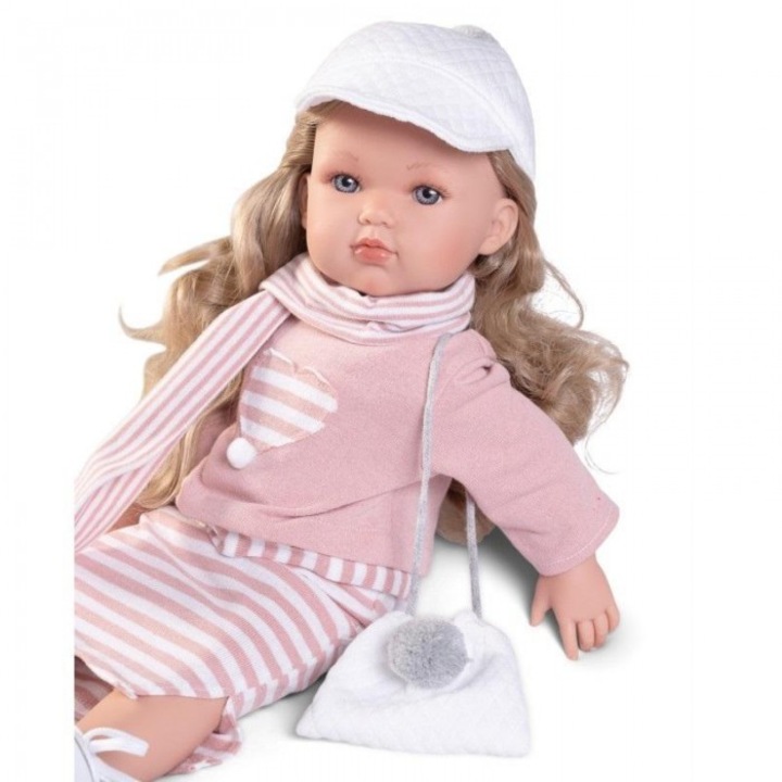 Baba, Antonio Juan, Bella, 45 cm, vinil, fésülhető, kék szem, szőke, 3+