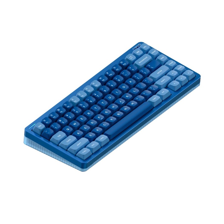 Клавиатура Nuphy Halo75 V2, Hot-Swappable, 2.4GHz, Bluetooth 5.1, USB-C, Gateron Raspberry, синя
