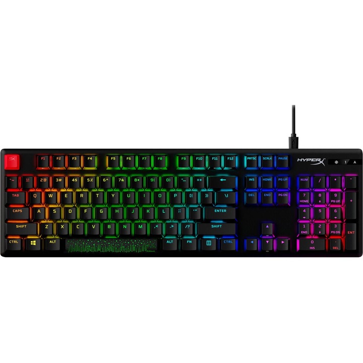 Геймърска клавиатура Hyperx 639N3AA#ABE QWERTY черна