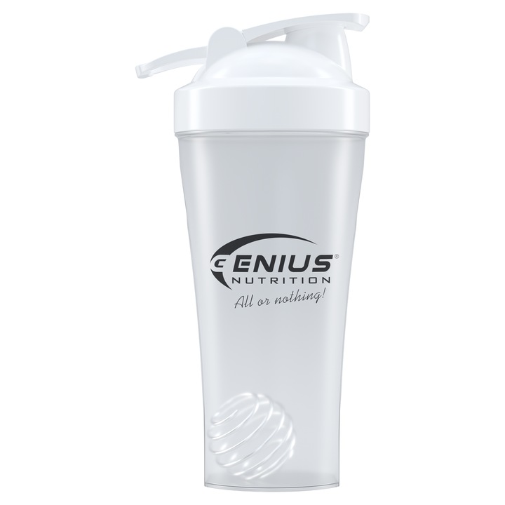 Shaker 600ml Genius Nutrition®, Transparent White