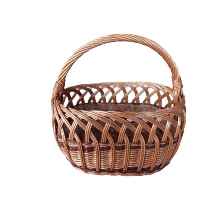 Szőtt fonott kosár, 43cm/45cm
